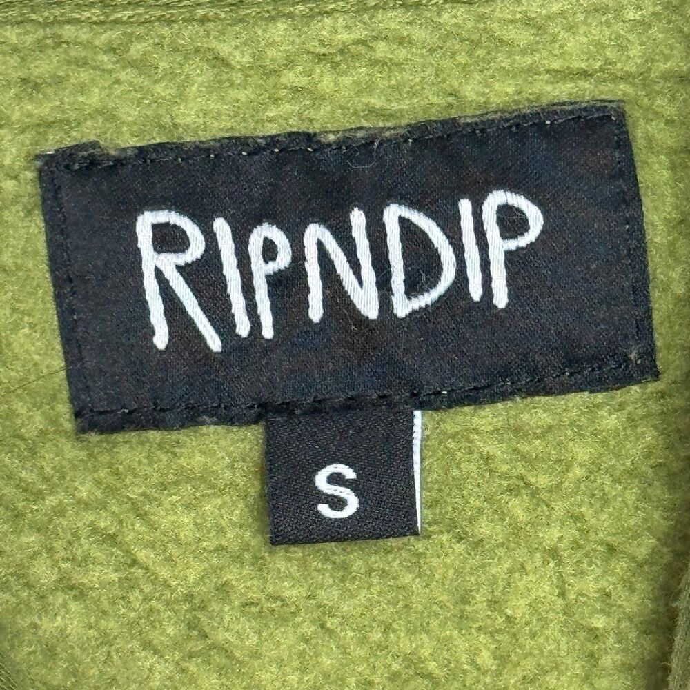 RIPNDIP Hoodie Cat Leaf Graphic Print Sweatshirt Mens small - Picture 10 of 10